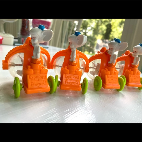 Four Pinky and the brain Animaniacs 1990s happy meal toys - Picture 4 of 7